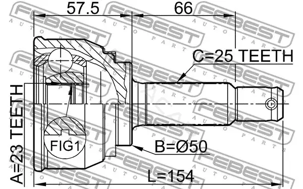 Шрус FEBEST 0410-011