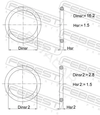 Ремкомплект форсунок FEBEST 27400-002-KIT