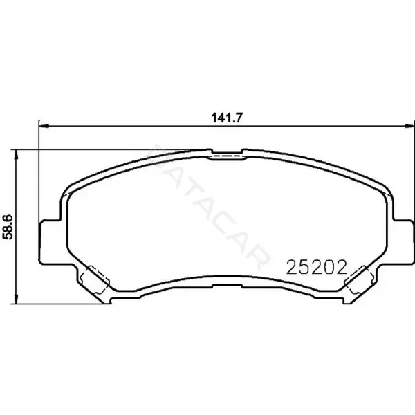 Тормозные колодки TRIALLI PF1413