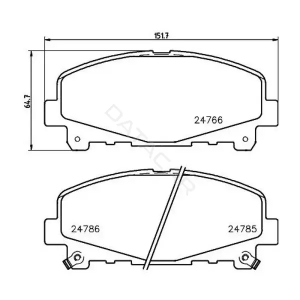 Тормозные колодки TRIALLI PF4222