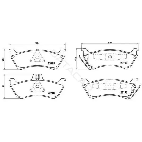 Тормозные колодки TRIALLI PF4061