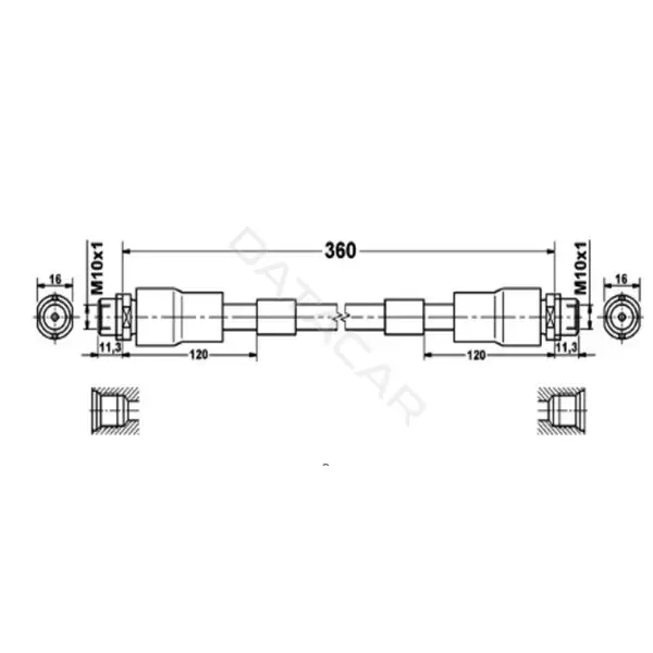 Тормозные шланги TRIALLI BF4502