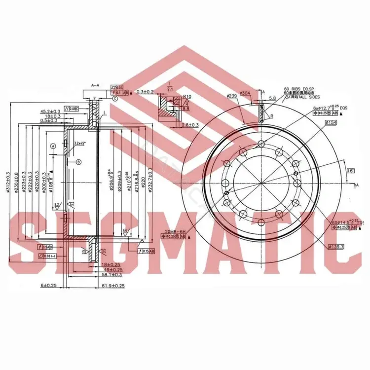 Тормозные диски SEGMATIC SBD30093300