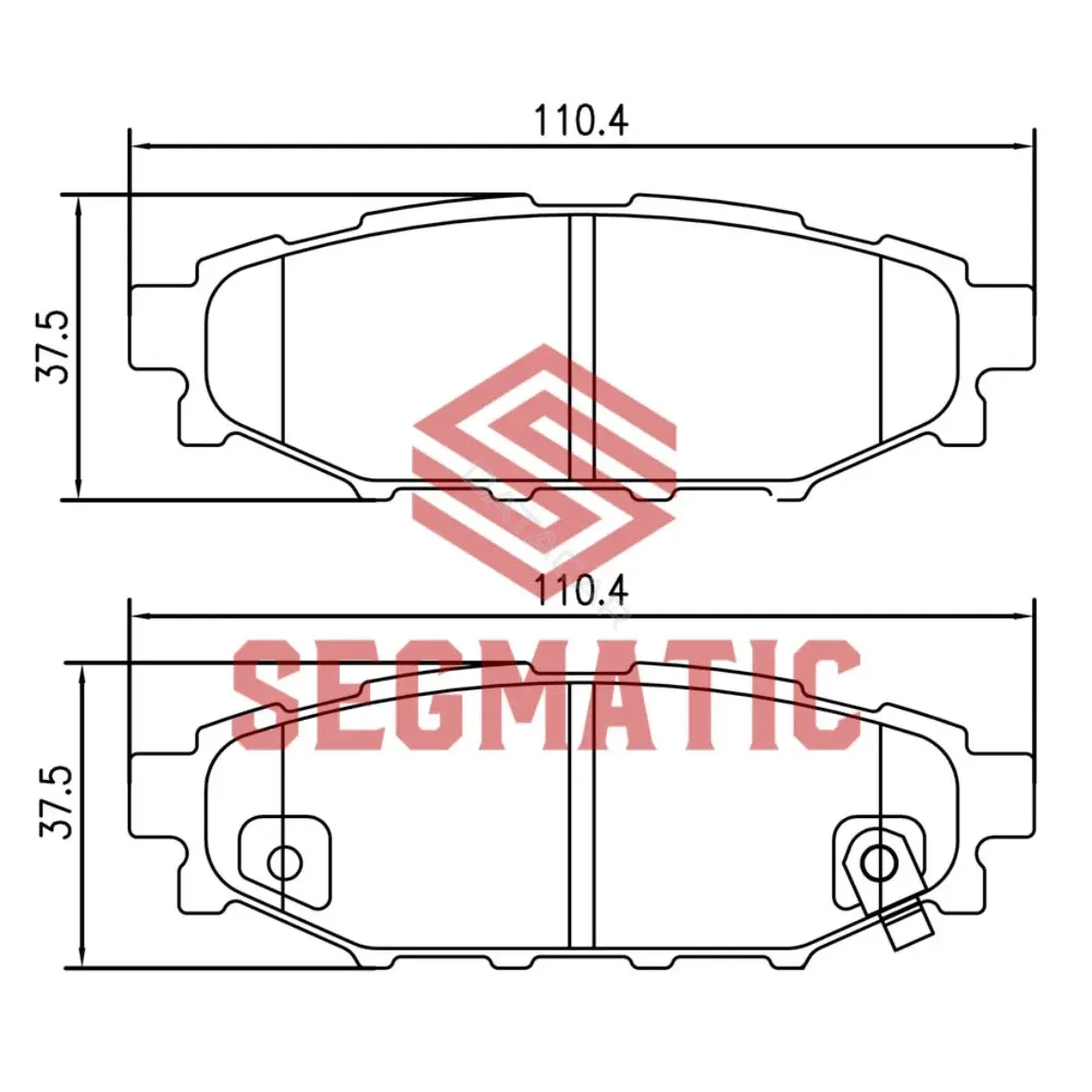 Тормозные колодки SEGMATIC SGBP2599