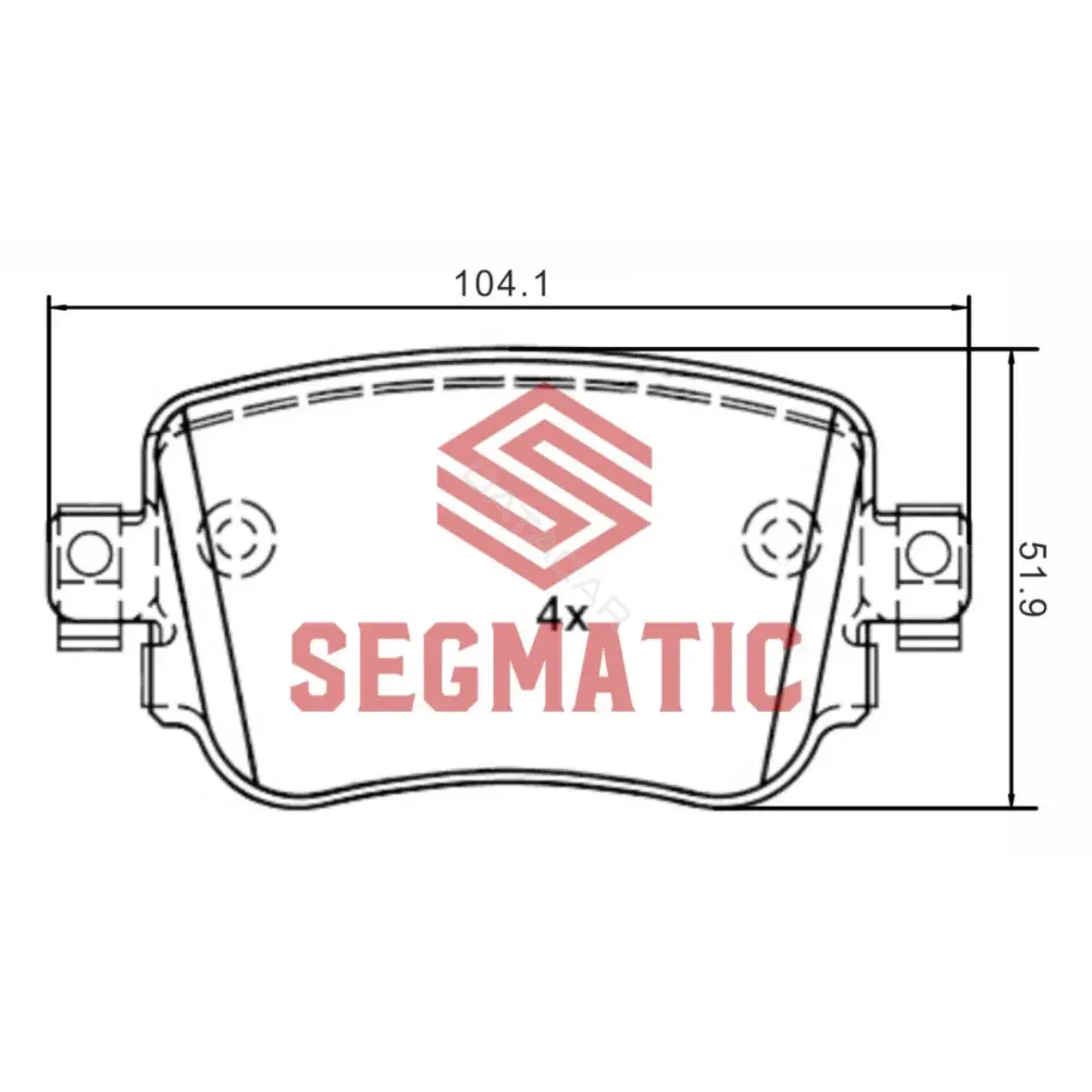 Тормозные колодки SEGMATIC SGBP2625