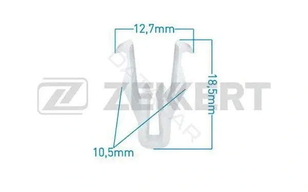 Клипса молдинга ZEKKERT BE-2683