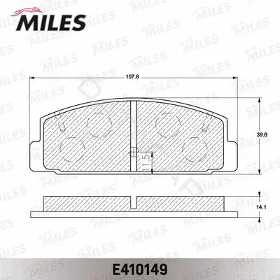 Тормозные колодки MILES E410149