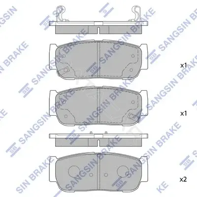 Тормозные колодки Hi-Q SP1173