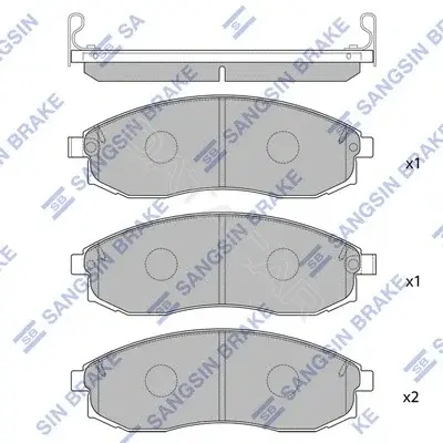 Тормозные колодки Hi-Q SP1256