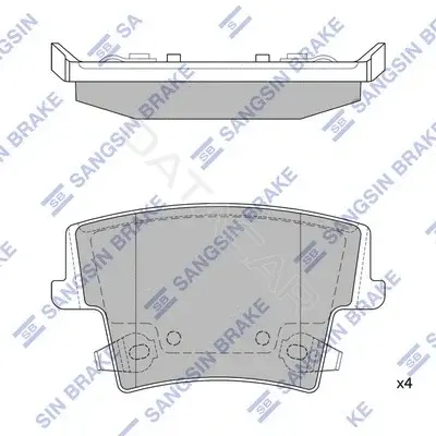 Тормозные колодки Hi-Q SP1508