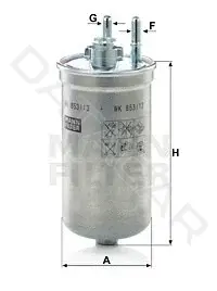 Топливный фильтр MANN WK853/13