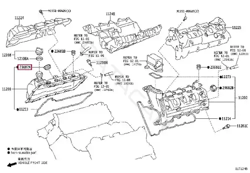 Ремкомплект форсунок TOYOTA 23682-51010
