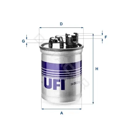 Топливный фильтр UFI 24.003.00