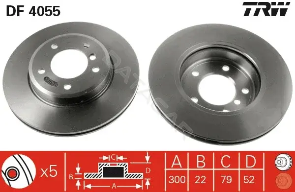 Тормозные диски TRW DF4055