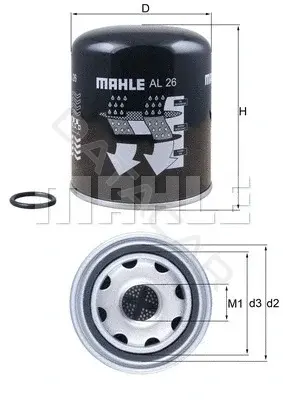 Фильтр влагоотделителя KNECHT/MAHLE AL26