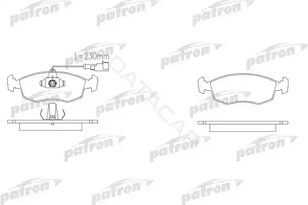 Тормозные колодки PATRON PBP1377