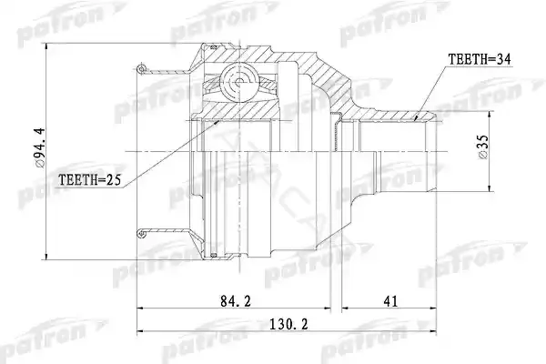 Шрус PATRON PCV1072