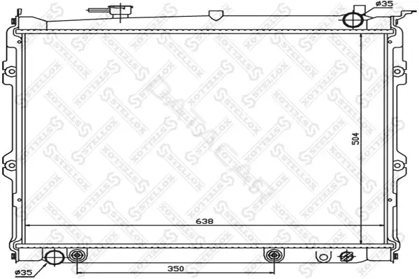 Радиатор охлаждения STELLOX 10-25842-SX