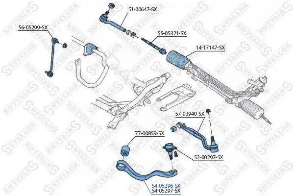 Рычаги STELLOX 54-05296-SX