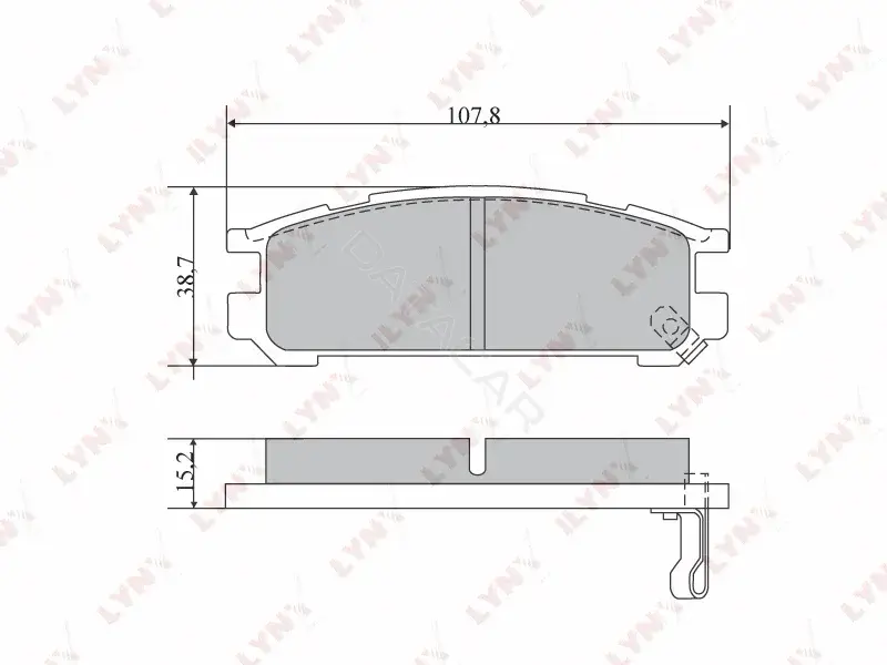 Тормозные колодки LYNXAUTO BD-7109