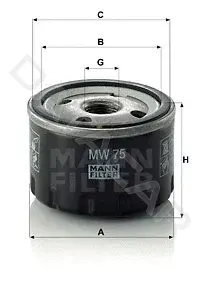 Масляный фильтр MANN MW75
