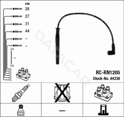 Высоковольтные провода NGK 44338