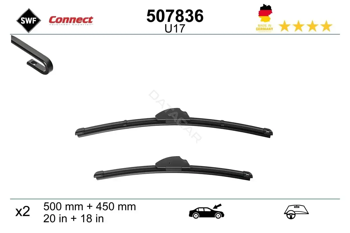 Щетки стеклоочистителя SWF 507836