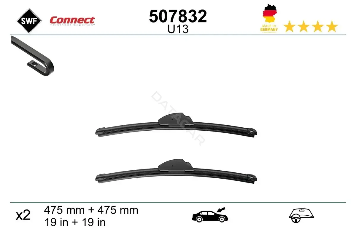 Щетки стеклоочистителя SWF 507832