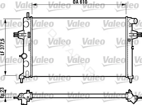 Радиатор охлаждения VALEO 732729