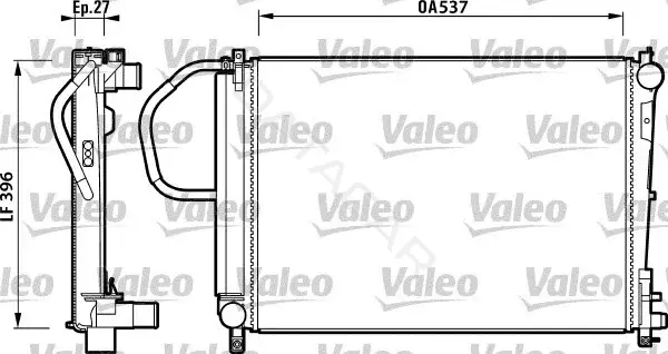 Радиатор охлаждения VALEO 732883