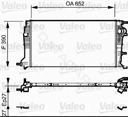 Радиатор охлаждения VALEO 735182
