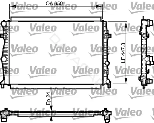 Радиатор охлаждения VALEO 735556