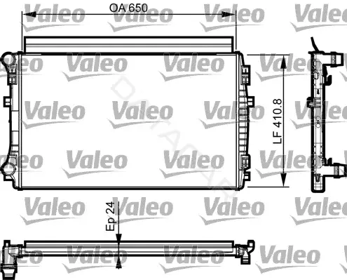 Радиатор охлаждения VALEO 735558