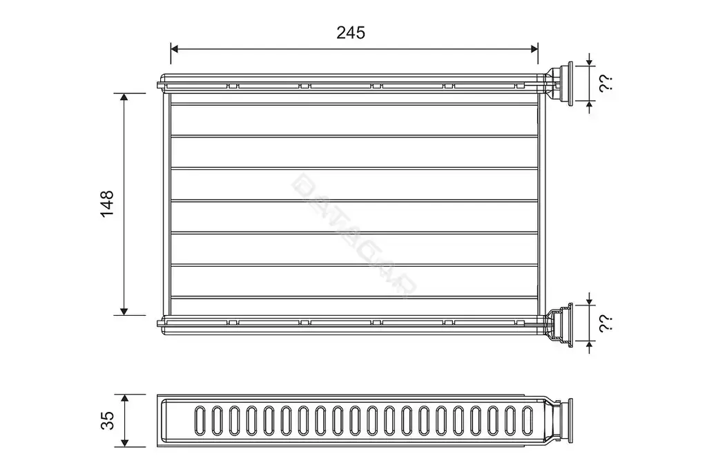 Радиатор печки VALEO 812401
