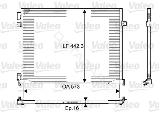 Радиатор кондиционера VALEO 814172