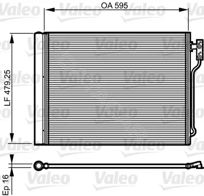 Радиатор кондиционера VALEO 814192