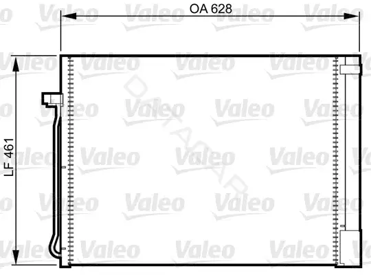 Радиатор кондиционера VALEO 814367