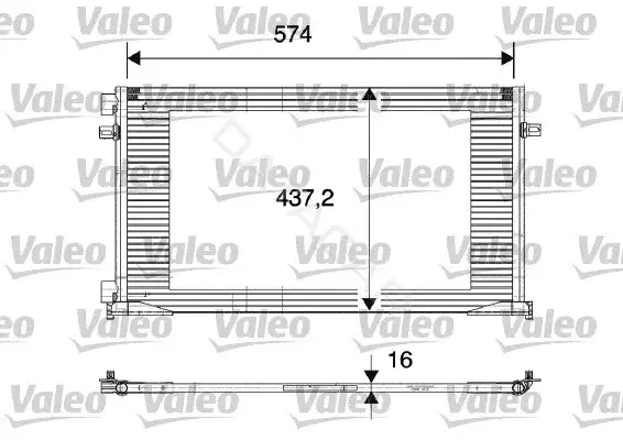Радиатор кондиционера VALEO 817577