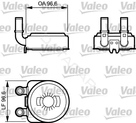 Масляный радиатор двигателя VALEO 817705