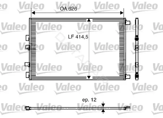 Радиатор кондиционера VALEO 818002