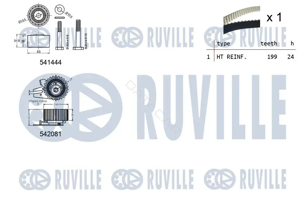 Комплект ГРМ RUVILLE 550332