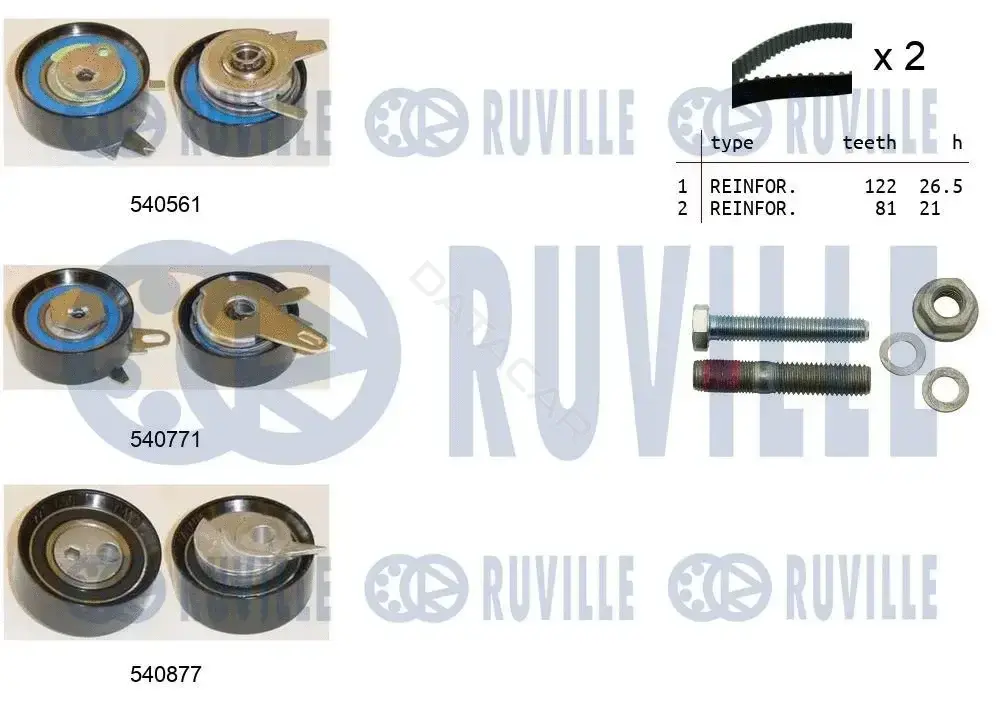 Комплект ГРМ RUVILLE 550385