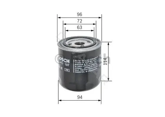 Фильтр масляный акпп BOSCH F026407197