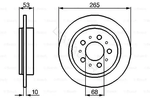 Тормозные диски BOSCH 0986478042