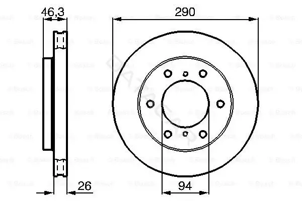 Тормозные диски BOSCH 0986478990