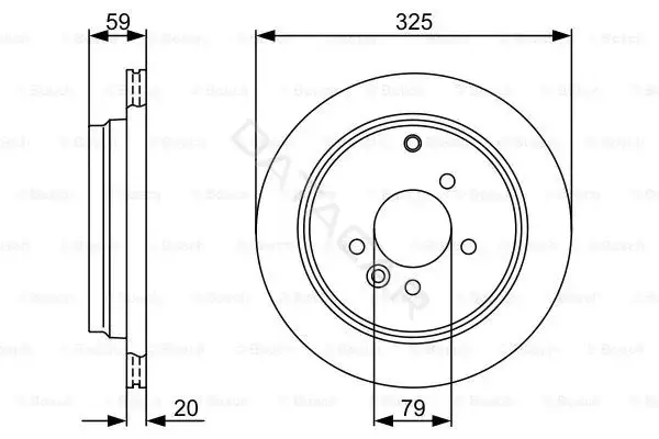 Тормозные диски BOSCH 0986479375