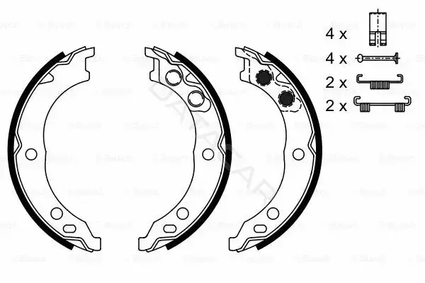 Колодки ручника BOSCH 0986487712