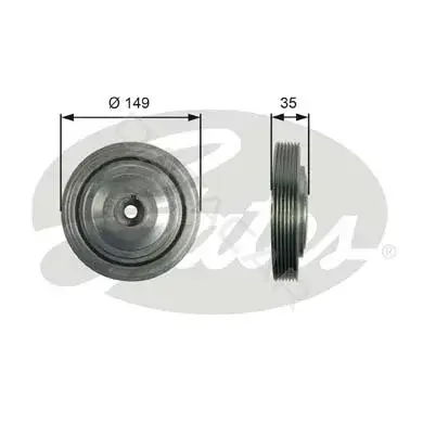 Шкив коленвала GATES TVD1103