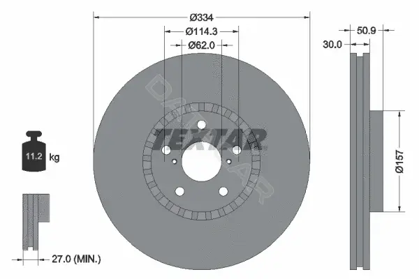 Тормозные диски TEXTAR 92147903