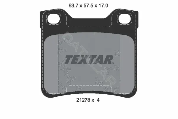 Тормозные колодки TEXTAR 2127803